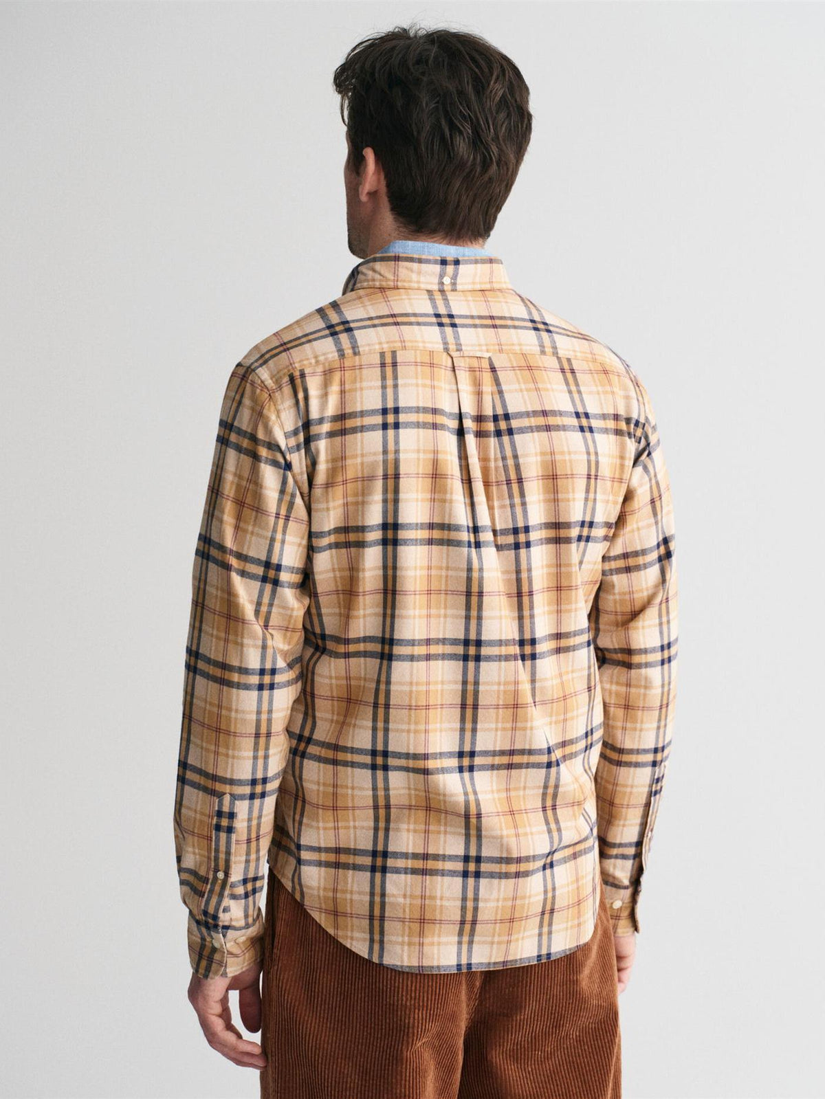 Reg Jaspe Flannel Plaid Shirt-Skjorte-Gant-Aandahls