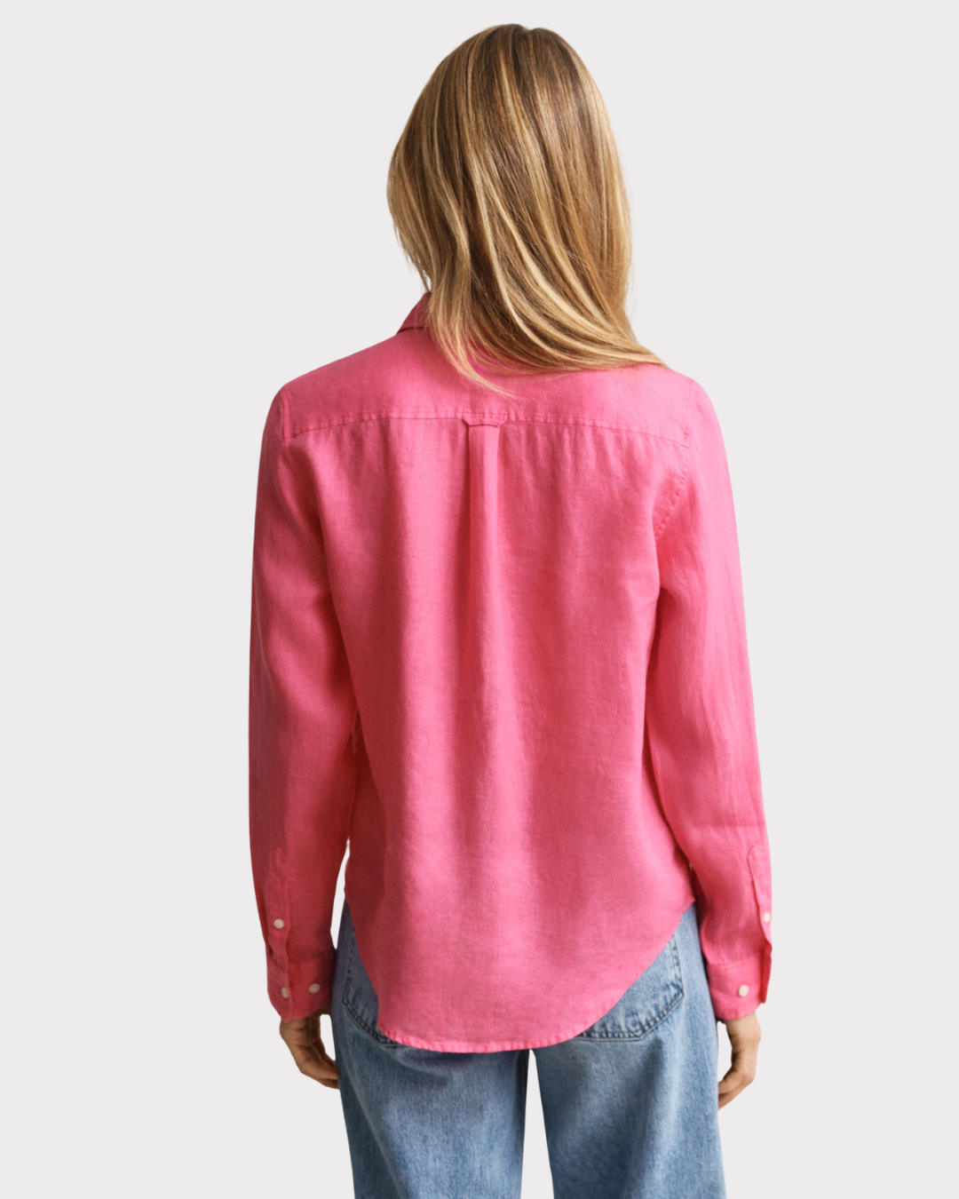 Reg Linen Ls Shirt