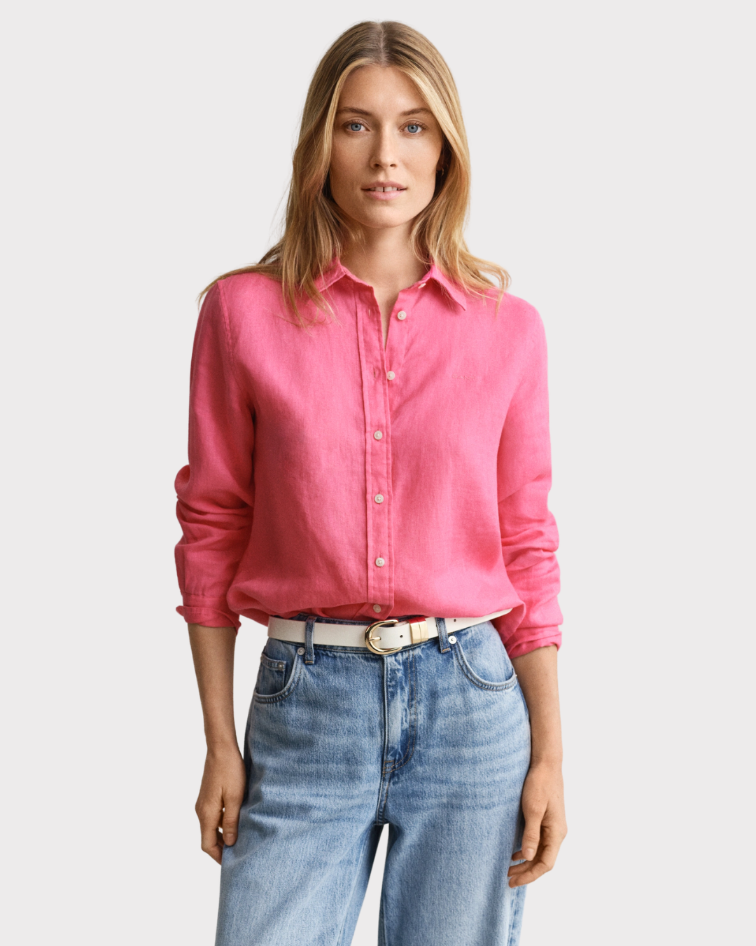 Reg Linen Ls Shirt