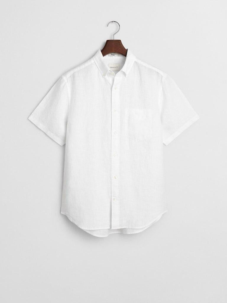 Reg Linen ss shirt-Skjorte-Gant-Aandahls