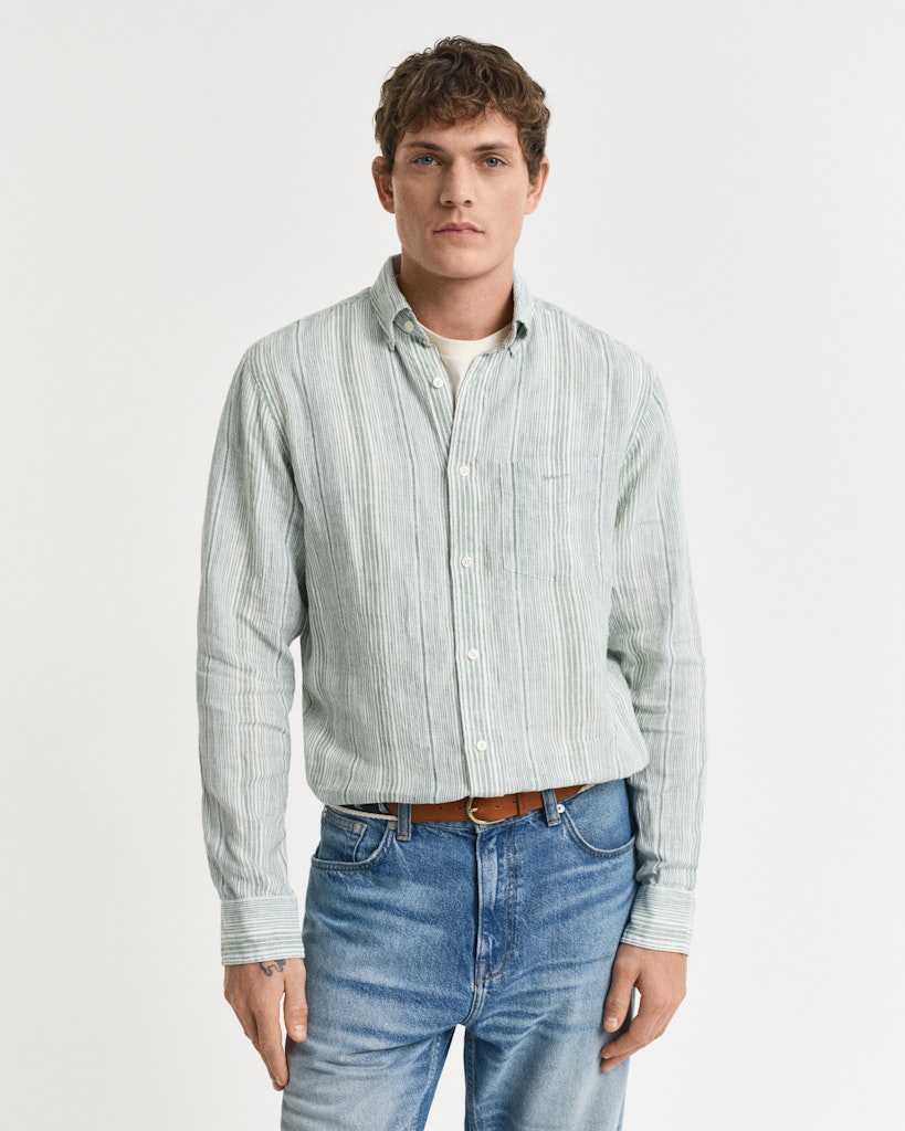 Regular Linen Stripe shirt