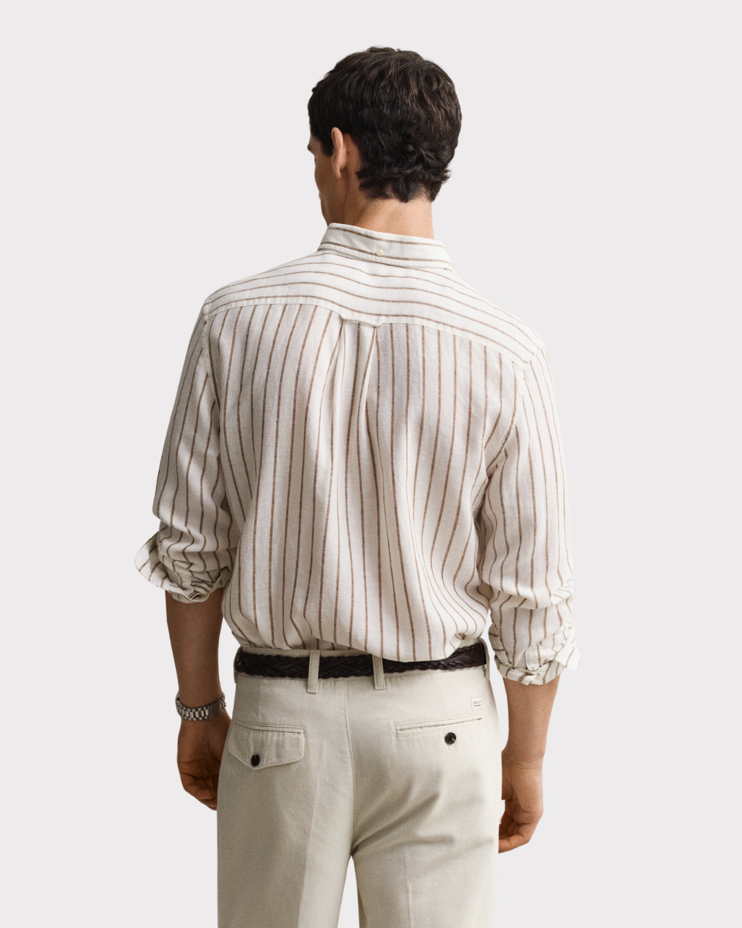 Reg Linen Viscose Stripe Shirt