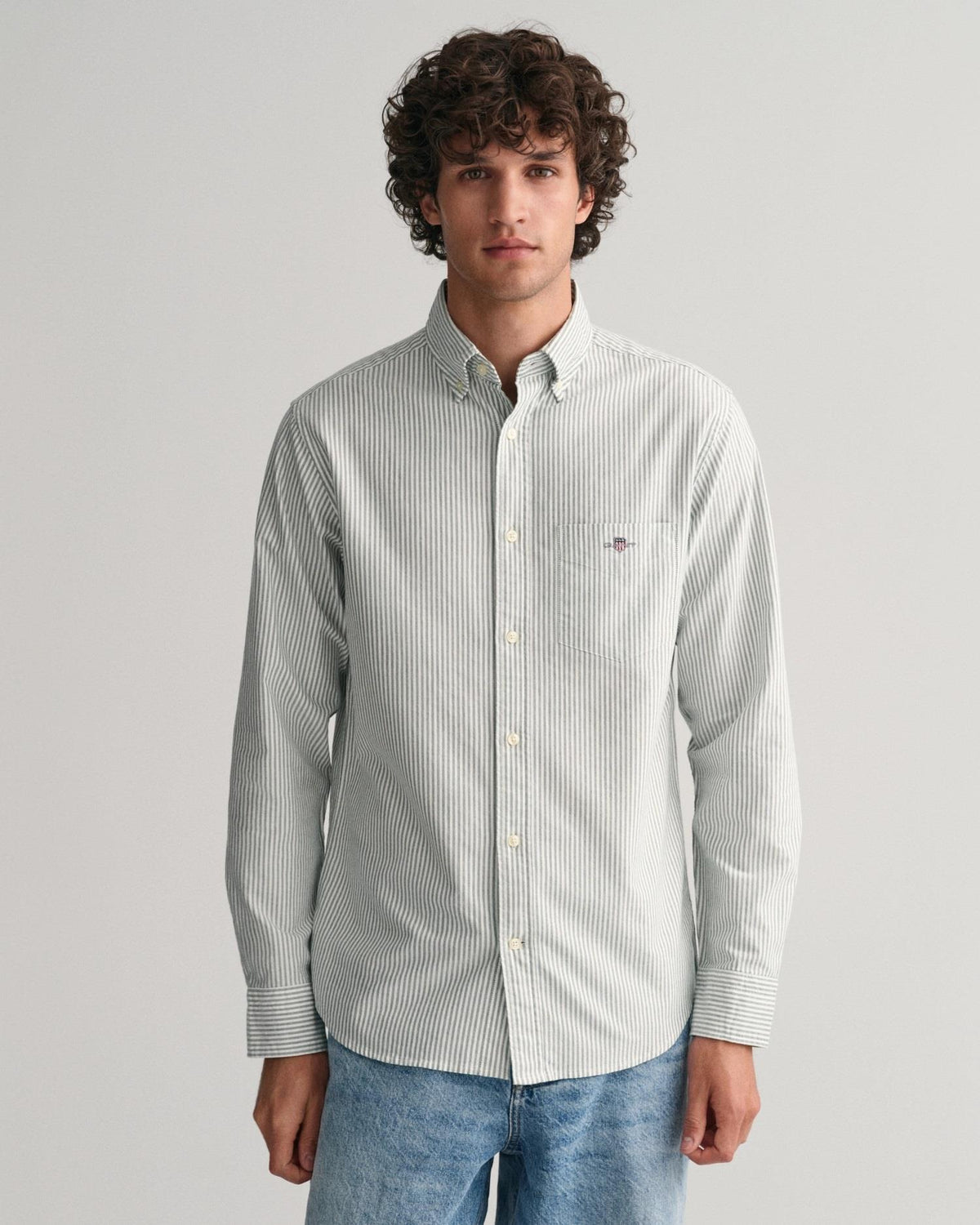 REG OXFORD BANKER STRIPE SHIRT-Skjorter-Gant-Aandahls