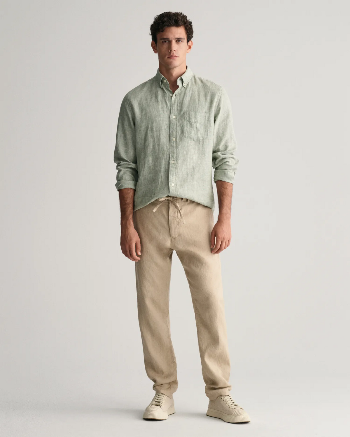 Relaxed Linen DS Pants-Bukser-Gant-Aandahls