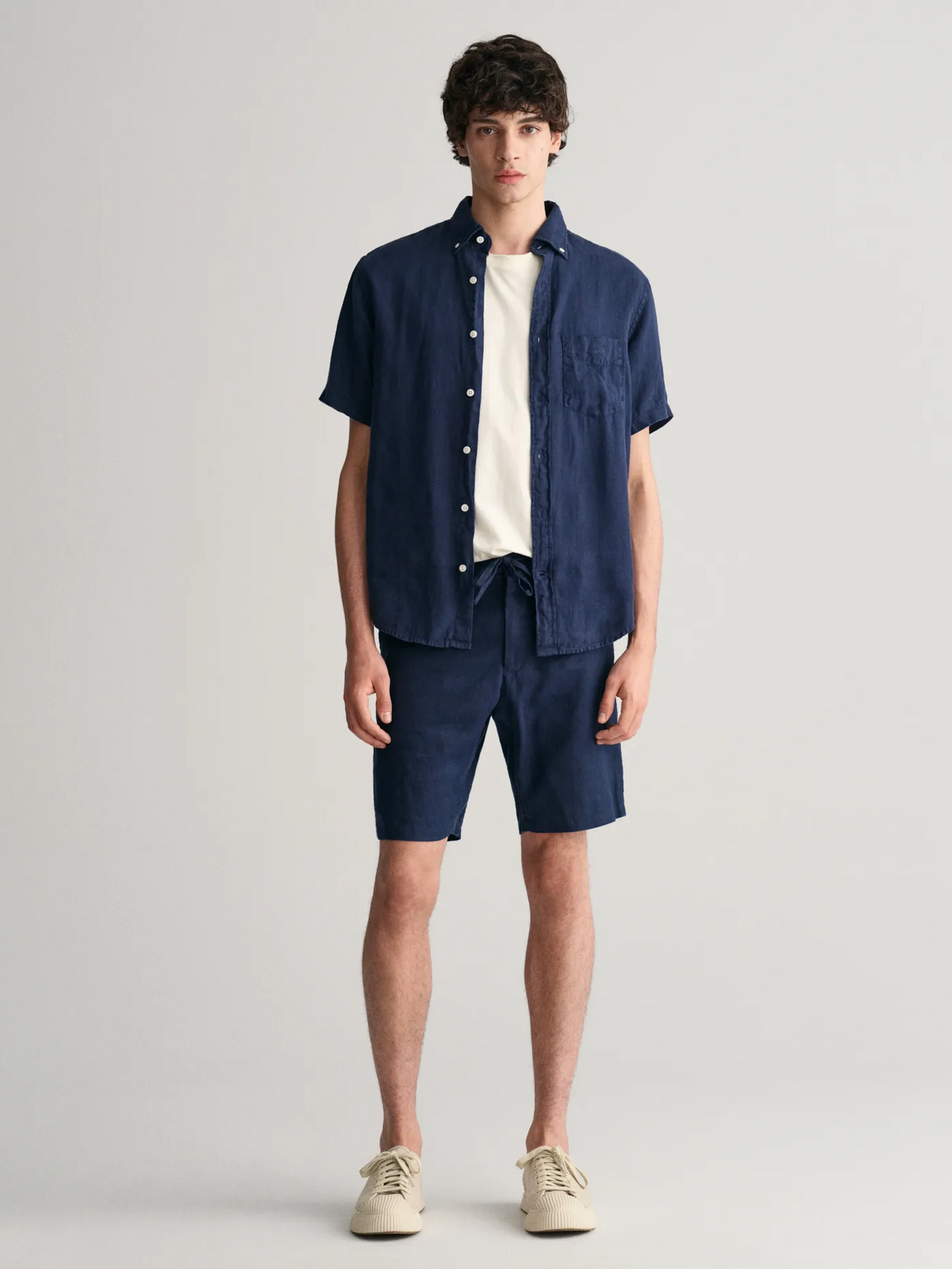 Relaxed Linen Ds Shorts-Shorts-Gant-Aandahls