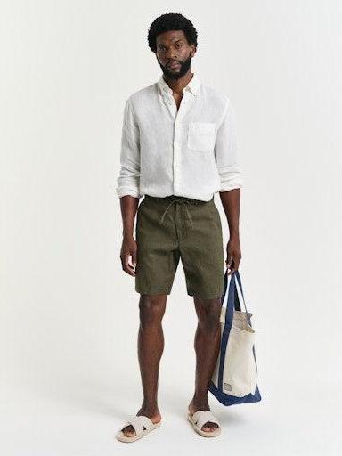 Relaxed Linen Ds Shorts-Shorts-Gant-Aandahls