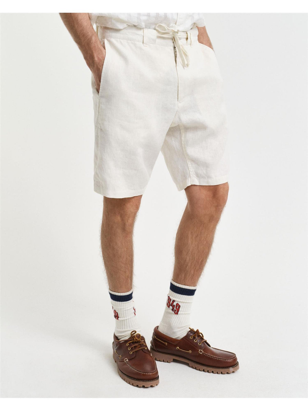 Relaxed Linen Ds Shorts-Shorts-Gant-Aandahls