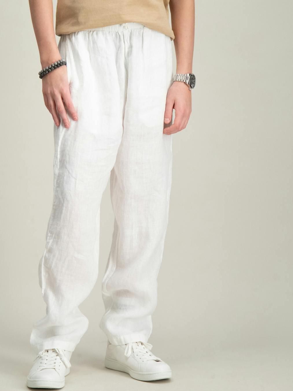 Relaxed linen pants-Bukse-Gant-Aandahls