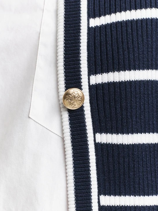 Ribbed breton cardigan-Cardigan-Gant-Aandahls