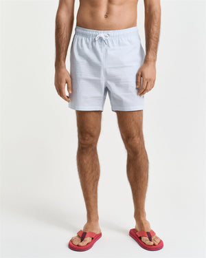 Seersucker Swim Shorts-Badetøy-Gant-Aandahls