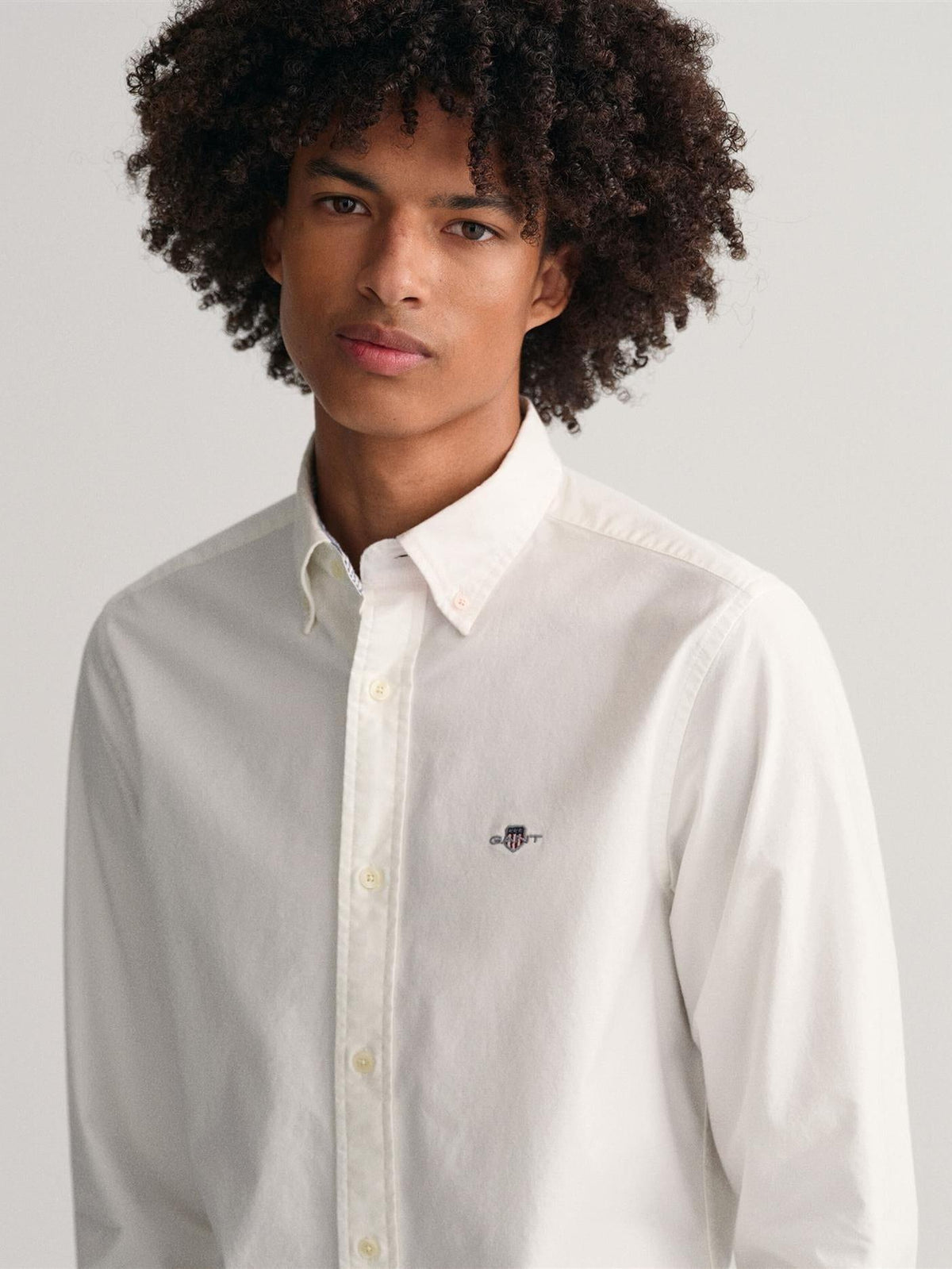 Slim Stretch Oxford Shirt-Skjorte-Gant-Aandahls