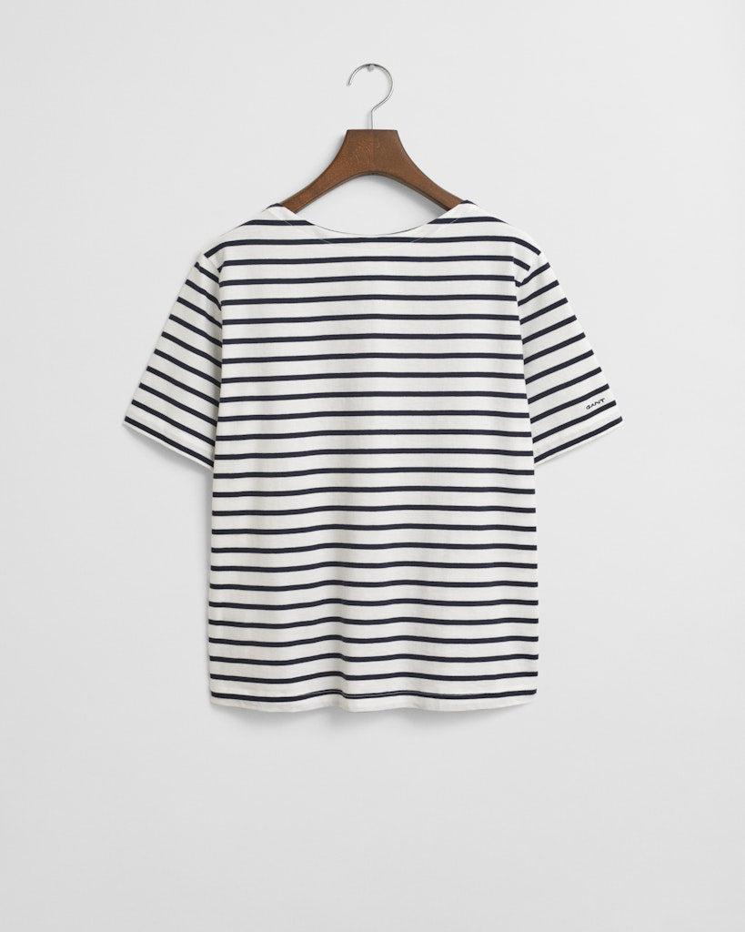 Stripe boatneck ss t-shirt-T-shirt-Gant-Aandahls