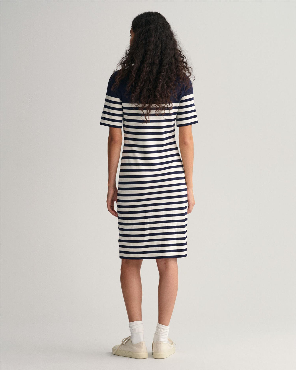STRIPED SS T-SHIRT DRESS-Kjole-Gant-Aandahls