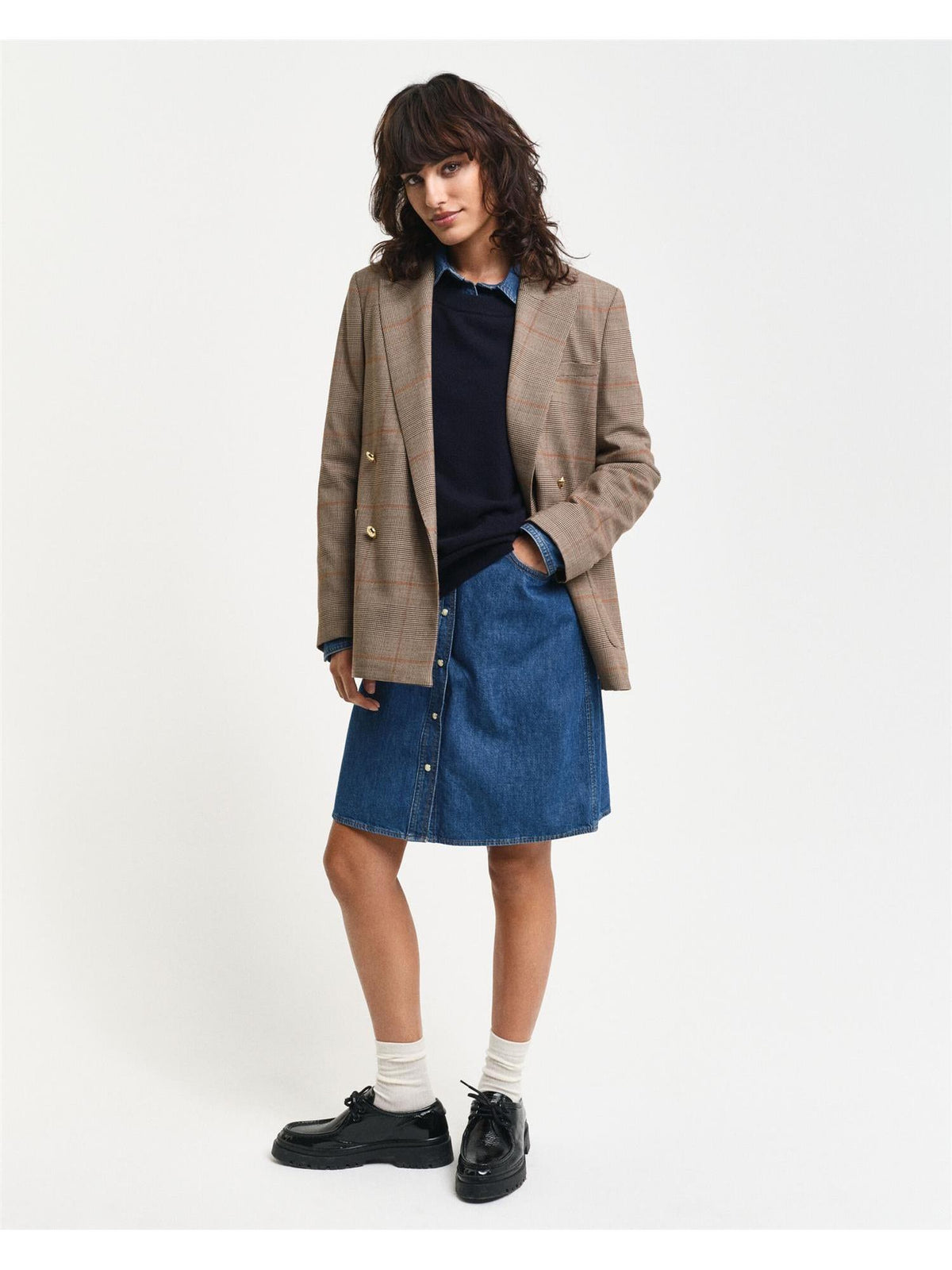 Superfine Lambswool C-neck-Genser-Gant-Aandahls