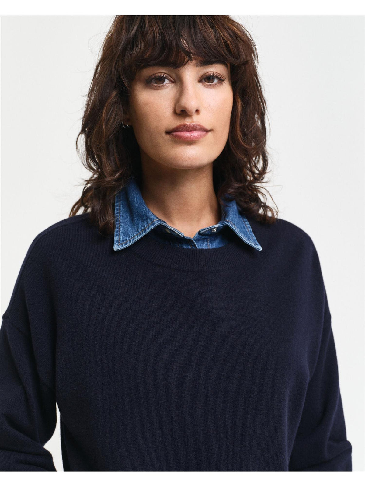 Superfine Lambswool C-neck-Genser-Gant-Aandahls