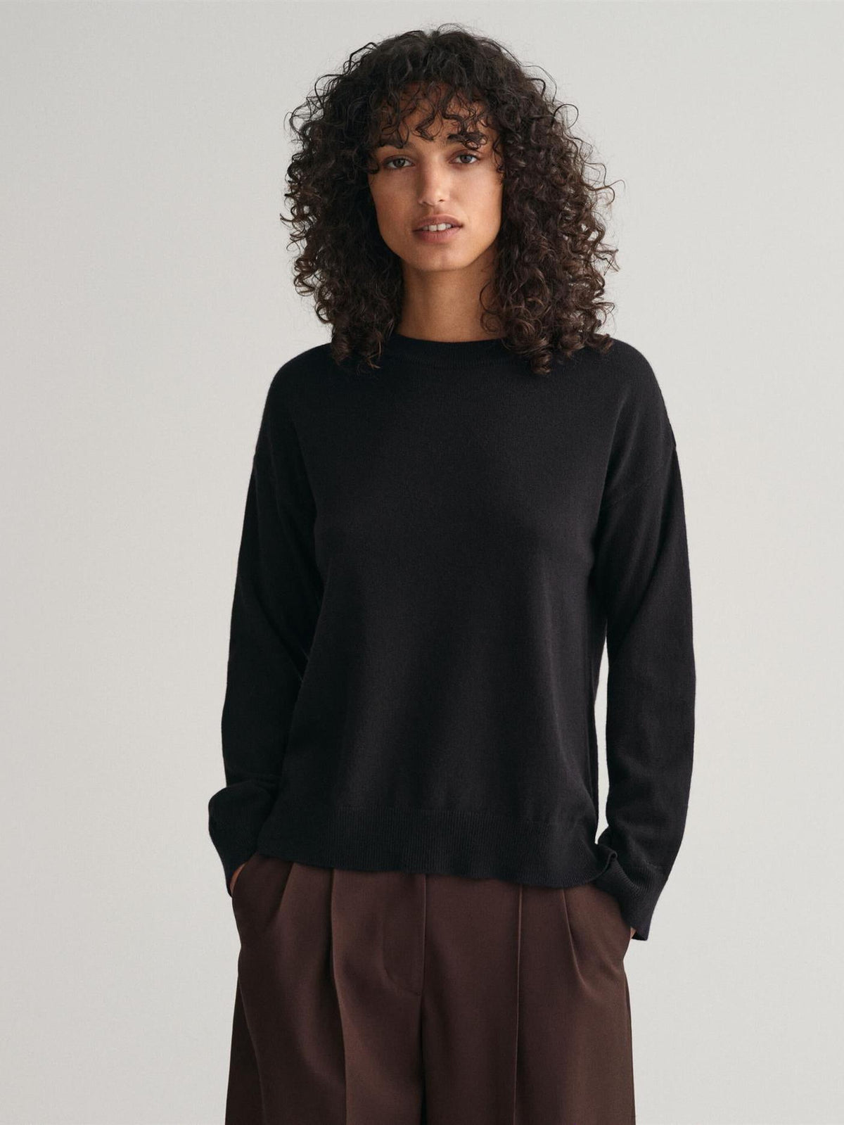 Superfine Lambswool C-neck-Genser-Gant-Aandahls