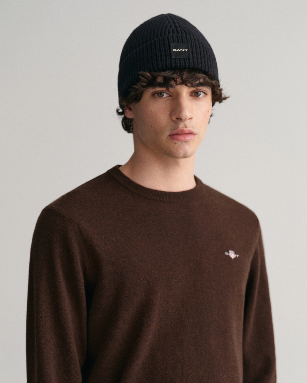 SUPERFINE LAMBSWOOL C-NECK-Strikk-Gant-Aandahls