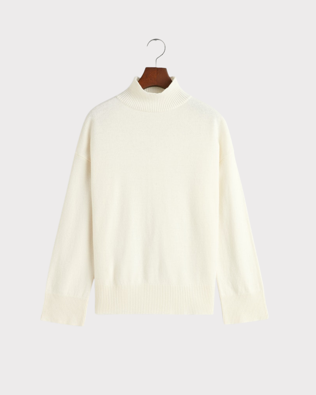 Superfine lambswool stand collar-Genser-Gant-Aandahls
