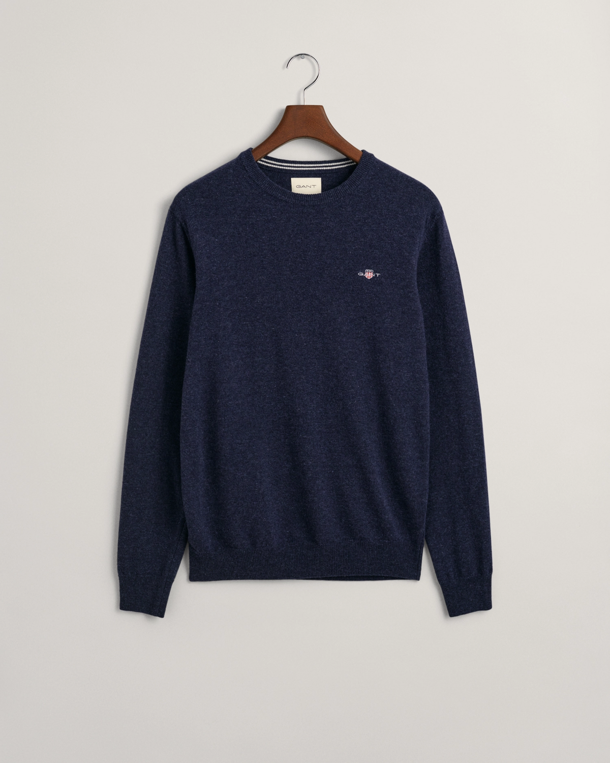 Superfine Lambwool C-neck-Strikk-Gant-Aandahls