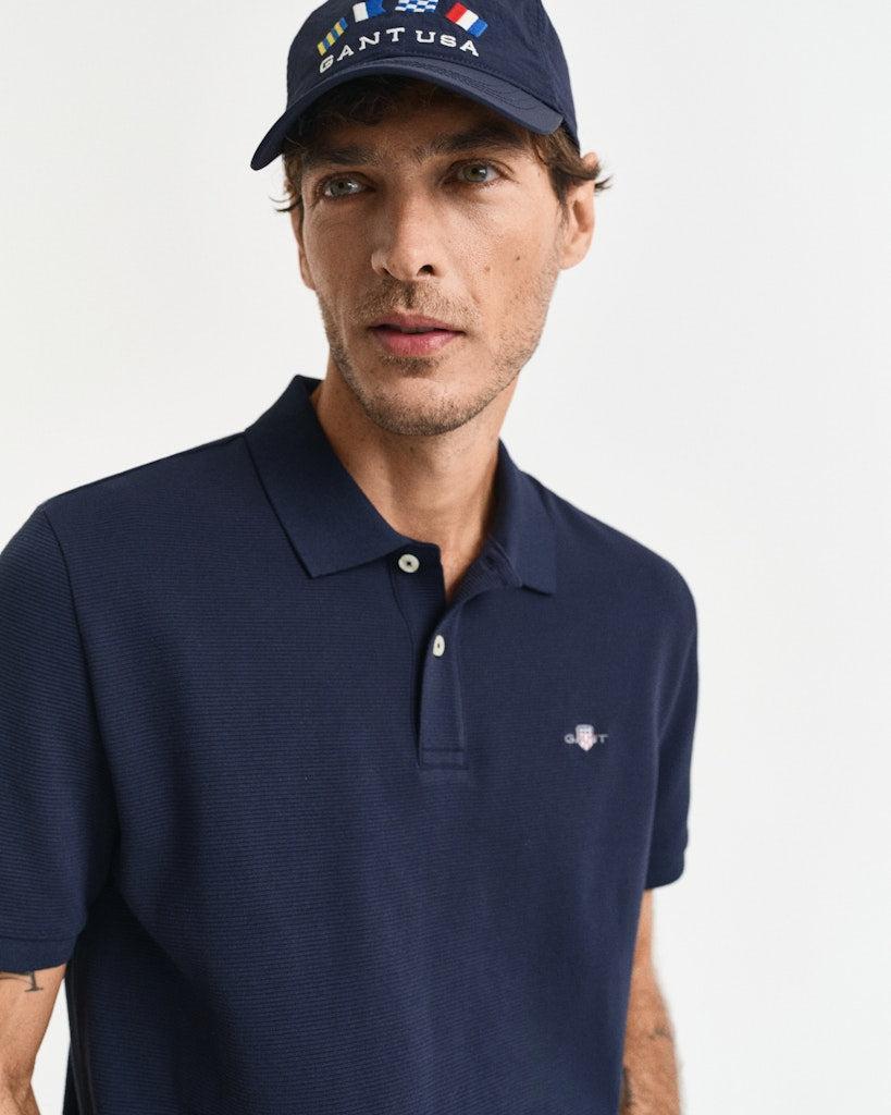 Textured polo-T-shirt-Gant-Aandahls