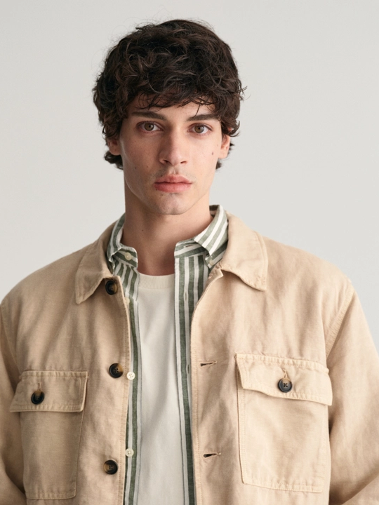 Twill Overshirt-Skjorte-Gant-Aandahls