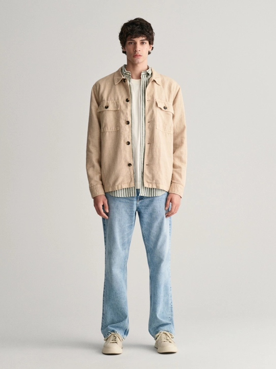 Twill Overshirt-Skjorte-Gant-Aandahls