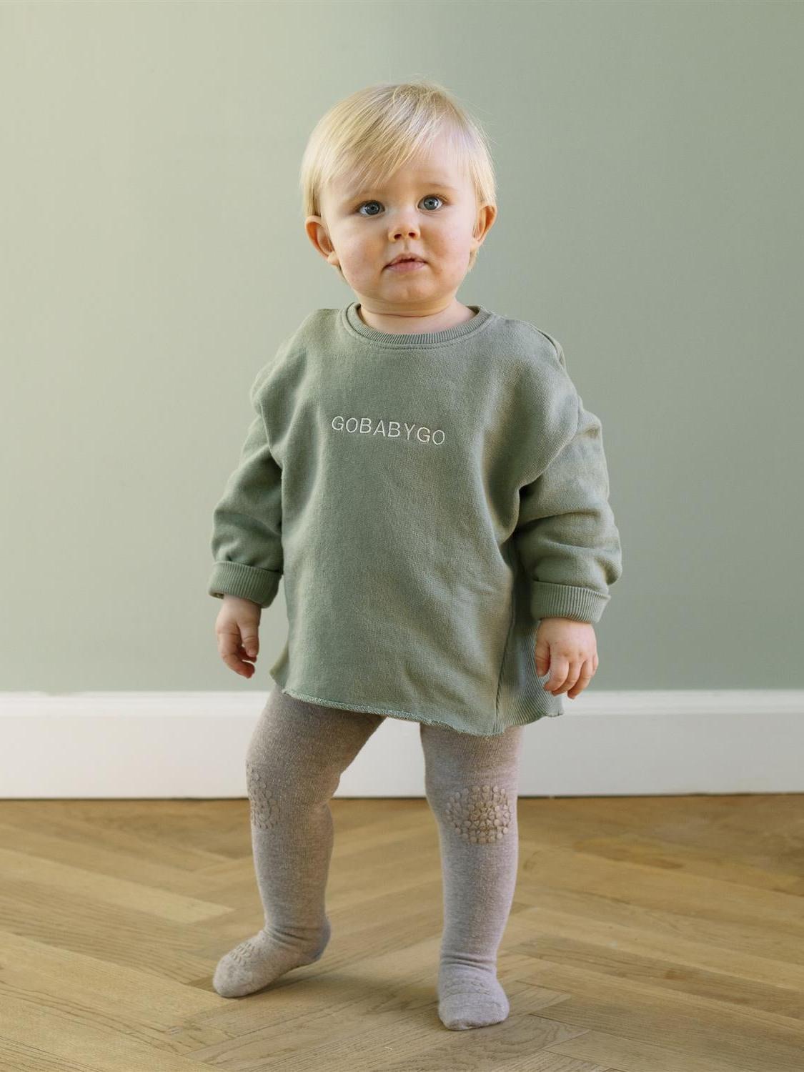 Crawling tights anti-slip bamboo-Strømper-GoBabyGo-Aandahls