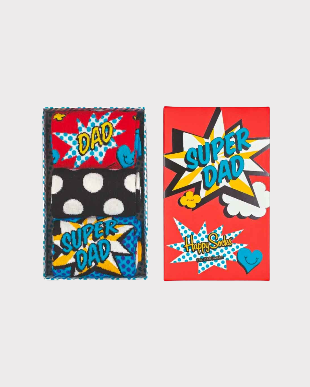 3-Pack father`s day socks gift set-Strømper-Happy Socks-Aandahls