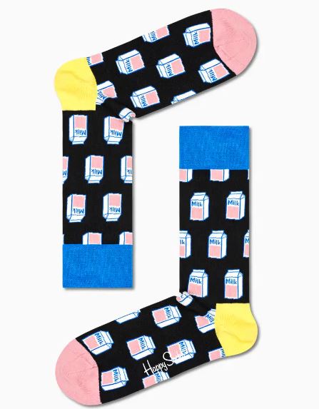 Milk Sock 41-46-Strømper-Happy Socks-Aandahls