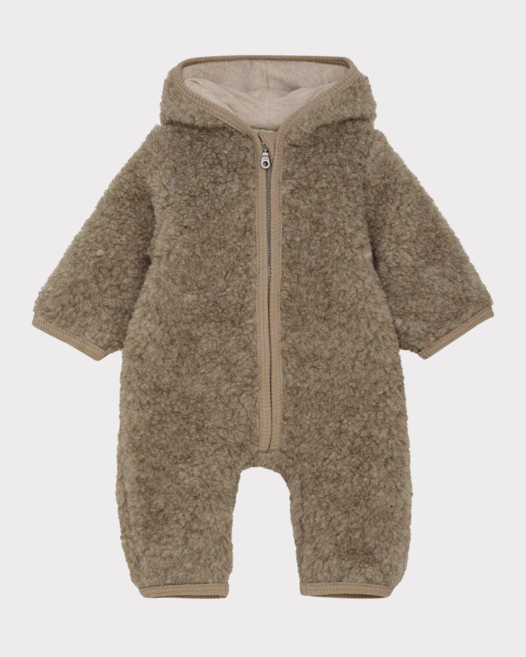 Pram Suit Wool Teddy w. lin-Ull-Huttelihut-Aandahls