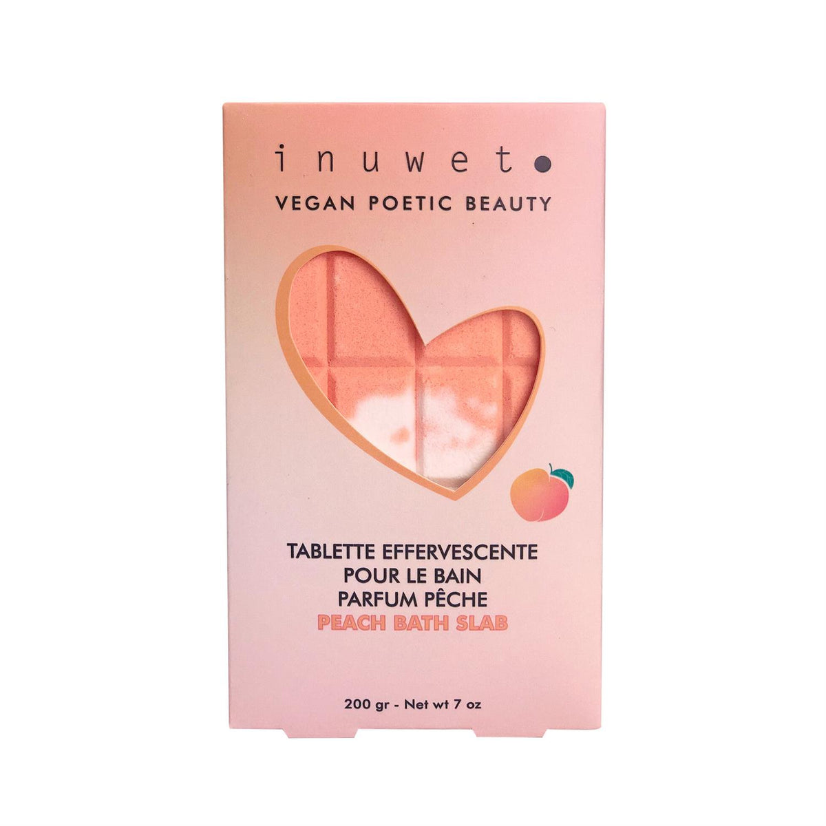Bath tablet fizz - peach-Tilbehør-Inuwet-Aandahls