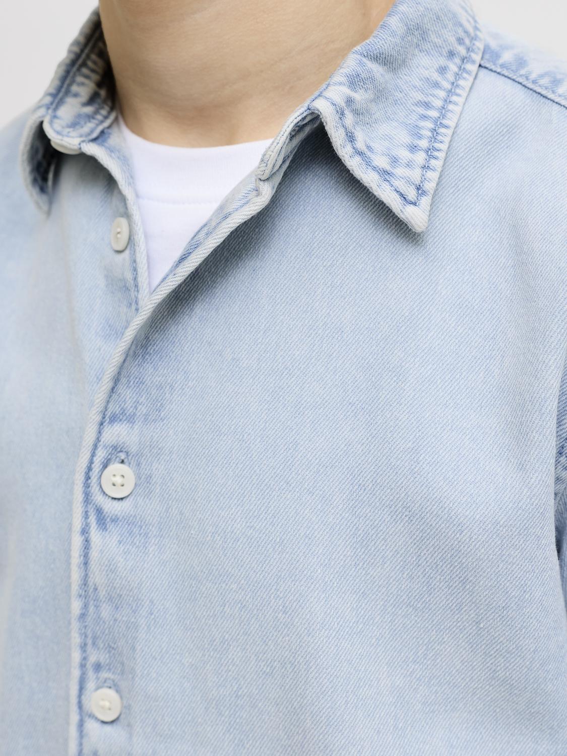 Jornorrebro Denim Shirt Ls Jnr-Overdel-JACK&JONES JUNIOR-Aandahls