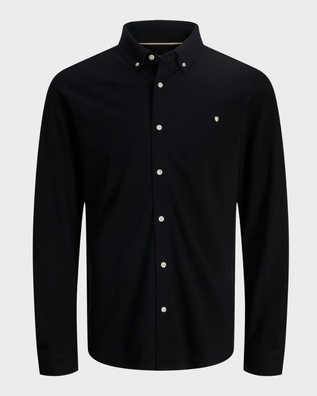 Jprblublake Pique Detail L/s Shirt Jnr-Overdel-JACK&JONES JUNIOR-Aandahls