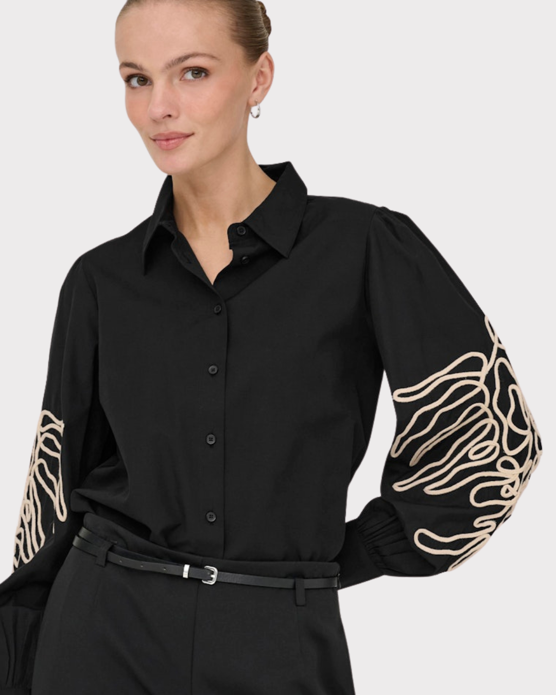 Jdyarielle L/s Embroidery Shirt Wvn-Overdel-JdY-Aandahls