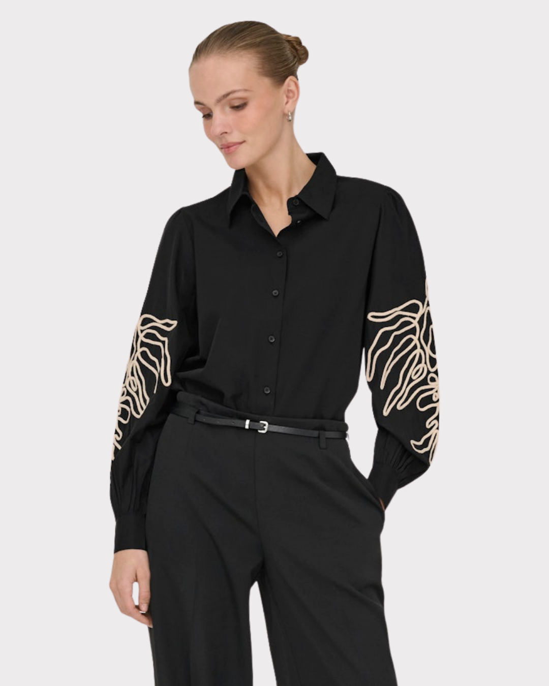 Jdyarielle L/s Embroidery Shirt Wvn-Overdel-JdY-Aandahls