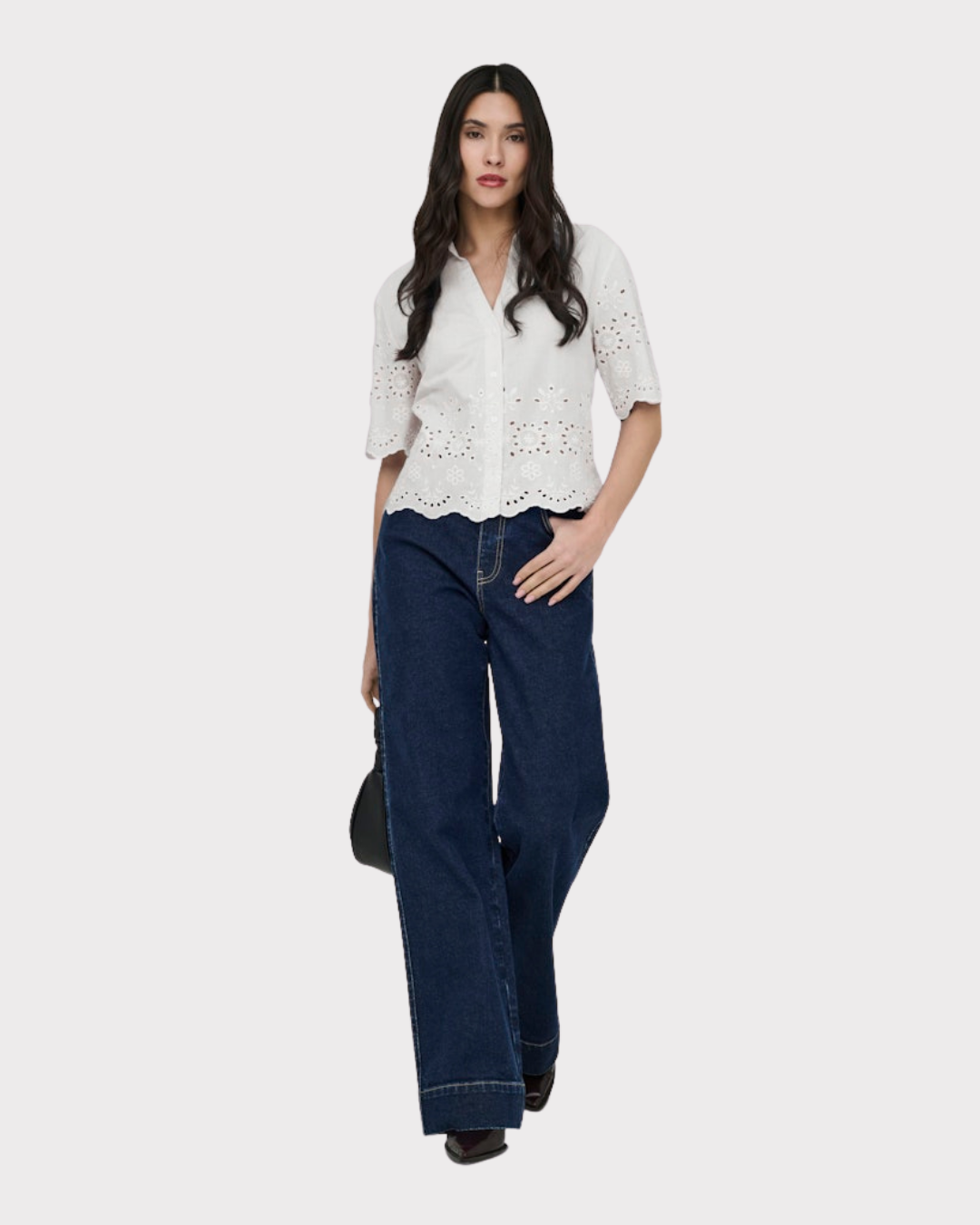 Jdymarina 2/4 Embroidery Shirt Wvn-Skjorte-JdY-Aandahls
