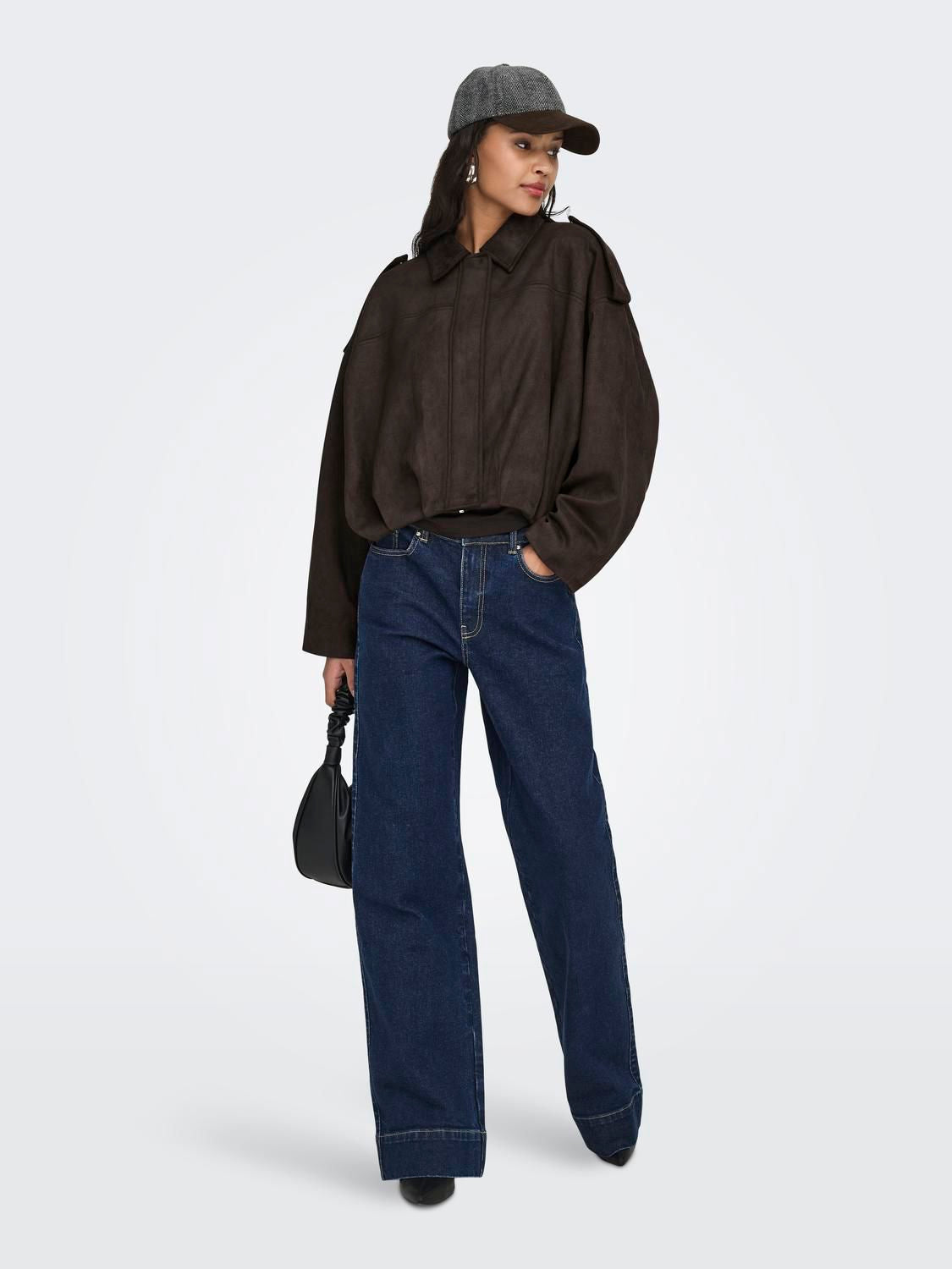 Nia Faux Suede Bat Jacket