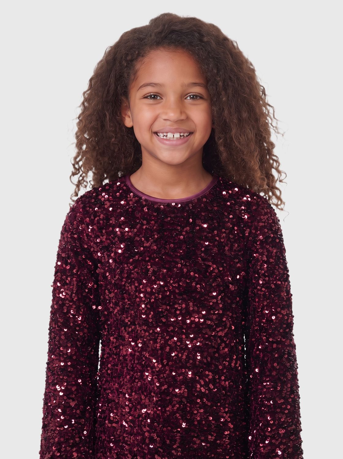 Kogconfidence Ls Seq Flrd Dress Jrs Grl