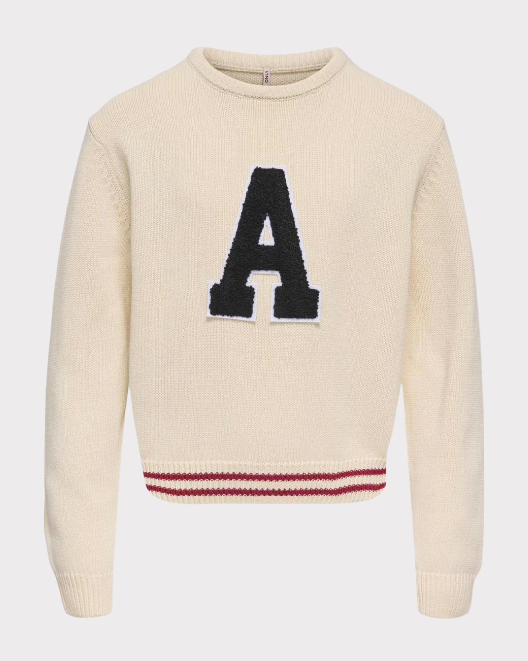 Kogjenny School Ls O-Neck Letter Knt