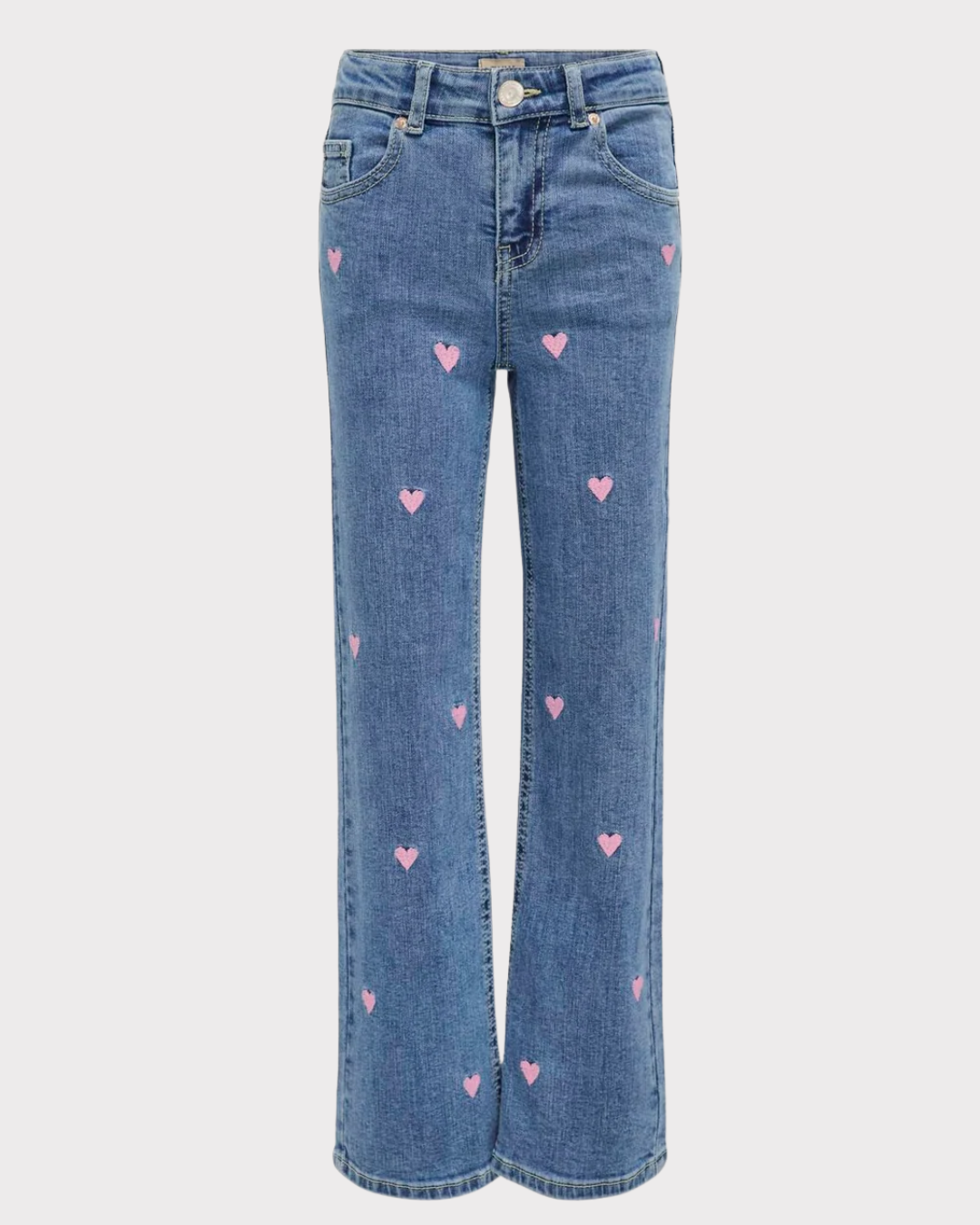 Kogjuicy Wide Leg Heart Emb Jeans Noos