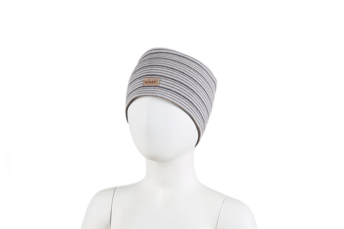 Striped windproof headband