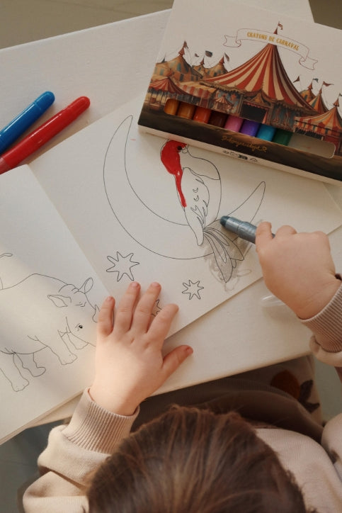 Gel crayons & drawing pad fsc
