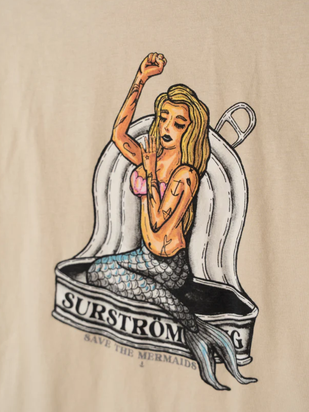Tinned Mermaid T-shirt-T-shirt-Lakor-Aandahls