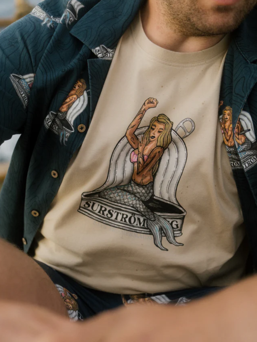 Tinned Mermaid T-shirt-T-shirt-Lakor-Aandahls
