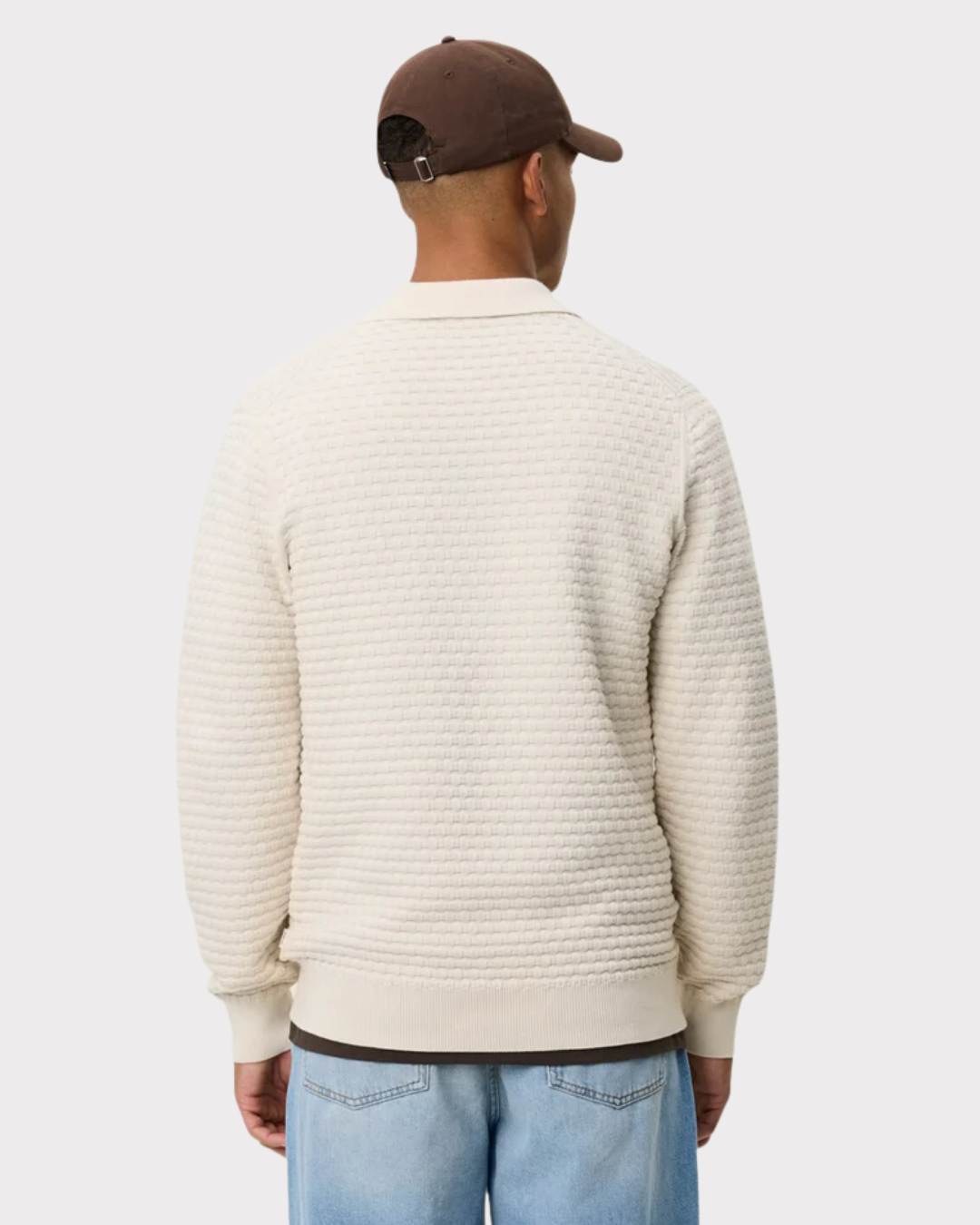 Billy Weave Knitted LS Polo