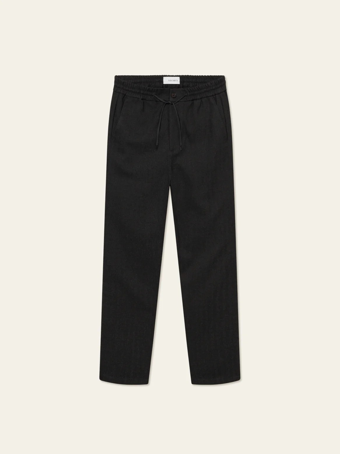 Como Herringbone Tapered Drawstring Pants-Bukse-Les Deux-Aandahls