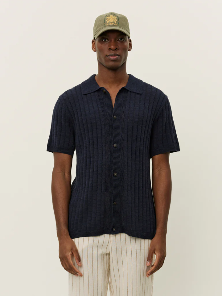 Floyd Linen Knitted SS Shirt-Skjorte-Les Deux-Aandahls