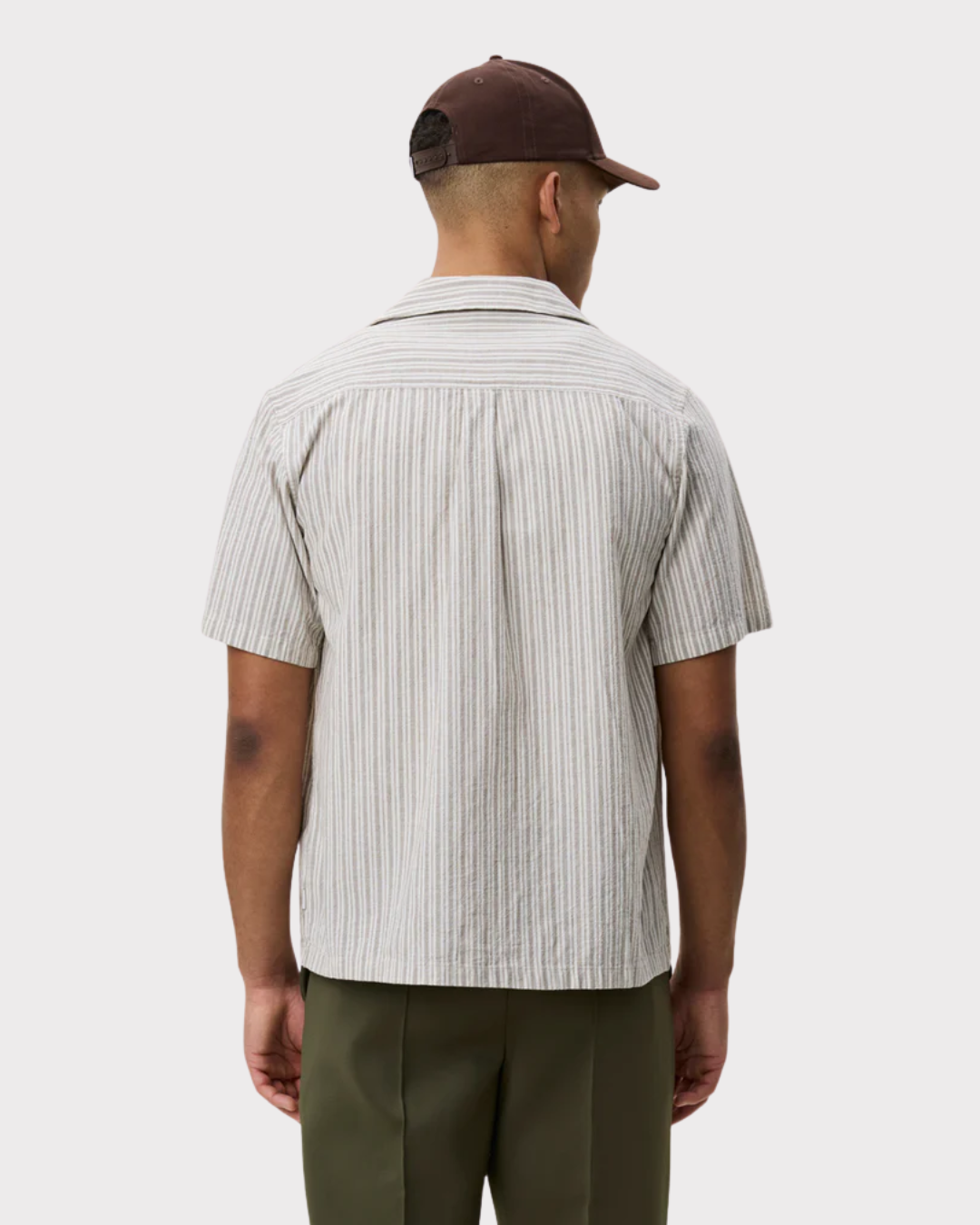 Stripe Cotton-Linen Shirt