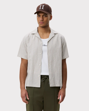 Stripe Cotton-Linen Shirt