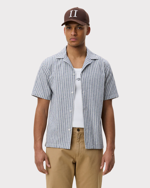 Stripe Cotton-Linen Shirt